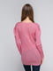 Пуловер рожевий з ромбами | 5163094 | фото 2