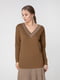 Пуловер цвета хаки | 5166340
