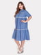 Платье голубое в горошек | 5105070 | фото 2
