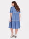 Платье голубое в горошек | 5105070 | фото 3