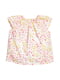 Блуза молочного кольору в квітковий принт | 5163601