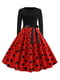Платье черно-красное | 5181548