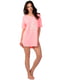 Ночная рубашка розовая с принтом | 5192014