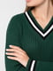 Пуловер темно-зеленый | 5217204 | фото 4
