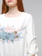 Блуза молочного цвета с принтом | 5216651 | фото 3