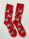 Шкарпетки червоні з малюнком | 5225047