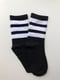 Шкарпетки чорні в смужку | 5225086