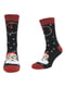 Шкарпетки чорно-червоні з малюнком | 5226249