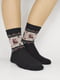 Шкарпетки чорні з орнаментом | 5226486