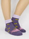 Носки фиолетовые с рисунком | 5226351