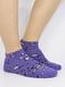 Шкарпетки фіолетові з малюнком | 5226171
