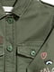 Куртка цвета хаки с принтом | 5231539 | фото 3