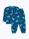 Пижама синяя в принт | 5266166
