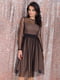 Платье бежево-черное | 5270274 | фото 2