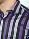 Рубашка фиолетовая в полоску | 5276167 | фото 4