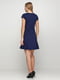 Платье А-силуэта темно-синее | 5280003 | фото 2