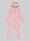 Пижама розовая в принт | 5282353