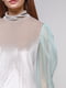 Блуза серо-гобулая | 5279597 | фото 3
