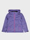 Куртка фиолетовая с принтом лыжная | 5259997