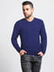 Пуловер темно-синій | 3892318 | фото 6