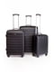 Набір валіз чорних (3 шт.) | 5298007