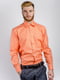 Рубашка оранжевая в полоску | 3108390 | фото 4