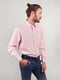 Рубашка светло-розовая в полоску | 3108421 | фото 4