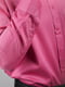 Рубашка темно-розовая в полоску | 3108431 | фото 5