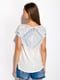 Блуза молочного кольору з орнаментом | 5298922 | фото 4