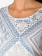 Блуза молочного цвета с орнаментом | 5298922 | фото 5