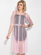 Сукня рожевого кольору з декором | 5299194