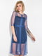 Сукня синя з декором | 5299195 | фото 2