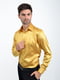 Рубашка золотистого цвета в принт | 5299264 | фото 2