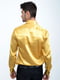 Рубашка золотистого цвета в принт | 5299264 | фото 3