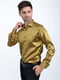 Рубашка золотистого цвета в принт | 5299271 | фото 2