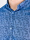 Рубашка голубого цвета в принт | 5299343 | фото 5