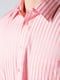 Рубашка розового цвета в полоску | 5299360 | фото 3