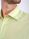 Рубашка салатового цвета в полоску | 5299373 | фото 4