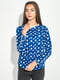 Блуза синя в принт | 5298957 | фото 2
