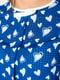 Блуза синяя в принт | 5298957 | фото 4