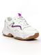 Кросівки біло-фіолетові | 5302875