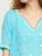 Блуза бирюзовая с принтом | 5308515 | фото 5