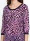 Блуза фіолетова у принт | 5308589 | фото 3