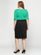 Платье черно-зеленое | 5308639 | фото 2
