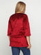 Блуза красная велюровая | 5308708 | фото 2