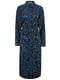 Сукня темно-синя з квітковим принтом | 5311129