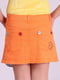 Юбка оранжевая с вышивкой | 2030237 | фото 7