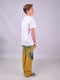 Штани, гірчичного кольору з принтом | 2054479 | фото 10