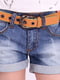 Шорты синие джинсовые с эффектом потертых | 2399694 | фото 13