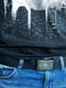 Ремень-стропа черный с принтом | 4034368 | фото 3